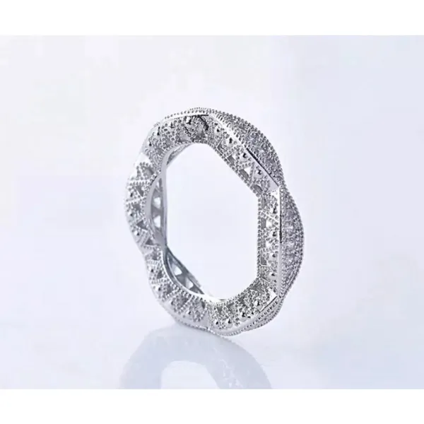 NEW 1 Ct Pretty Pave Simulated‎ Diamond Eternity Wedding Band Ring, Size 10 - Image 15