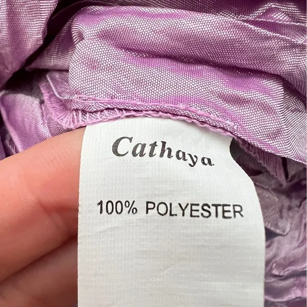 Vintage Lavish Lilac exaggerated Ruffled Blouse top size XLARGE NWOT - Image 9