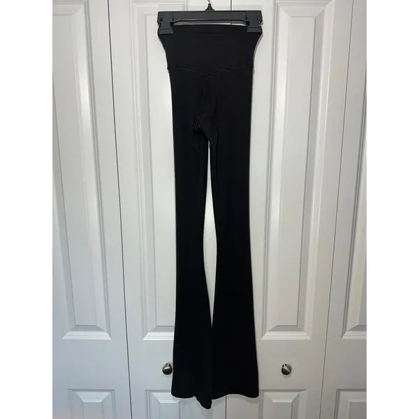 OFFLINE By Aerie Real Me High Waisted Crossover Flare Legging Womens XXS Black - Image 3