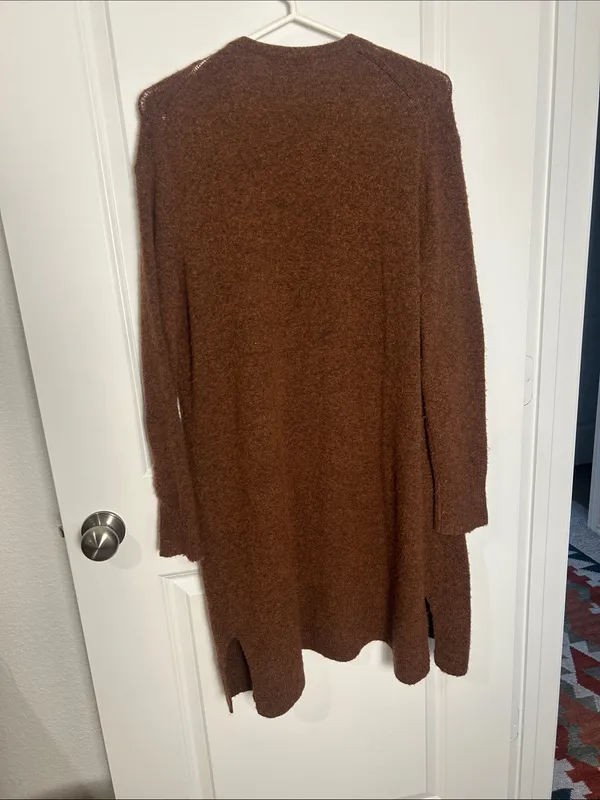 Madewell Brown Open-Front Cozy Knit Cardigan - Image 5