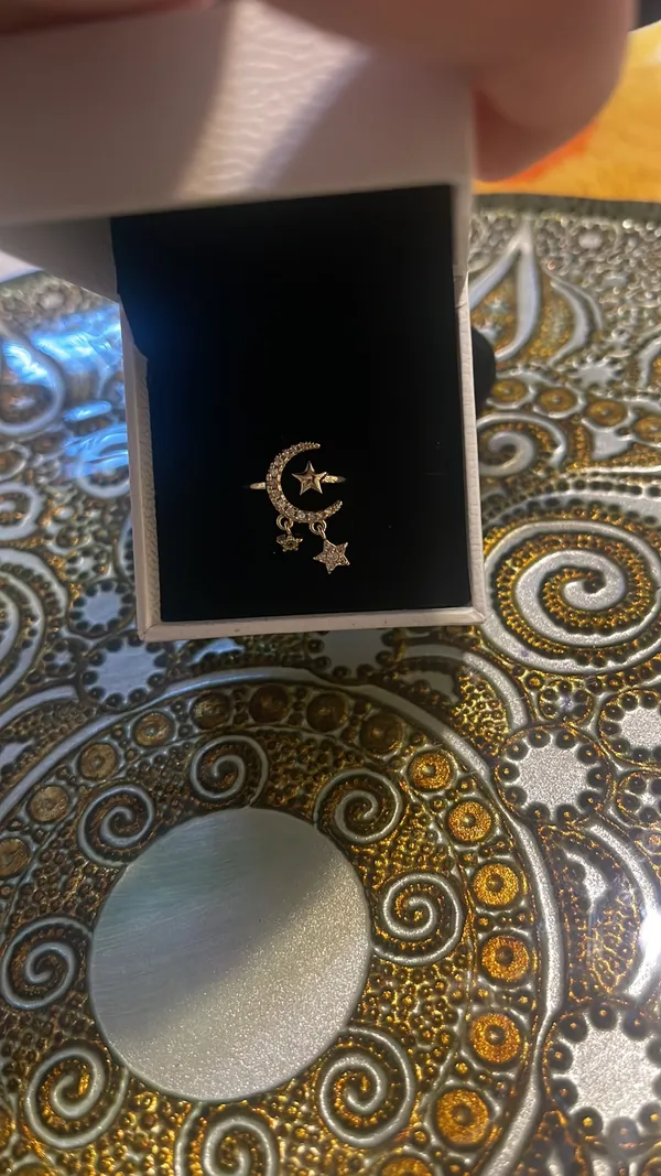 Moon And Star Ring Gold - Image 4