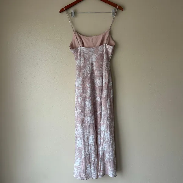 Hello Molly Totally Wild Pink and White Floral Midi Dress US Size 4 - Image 8