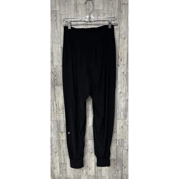 Lululemon Sunsetter Black HR Flowy Mesh Lightweight 28" Jogger Pants Size 6 - Image 2