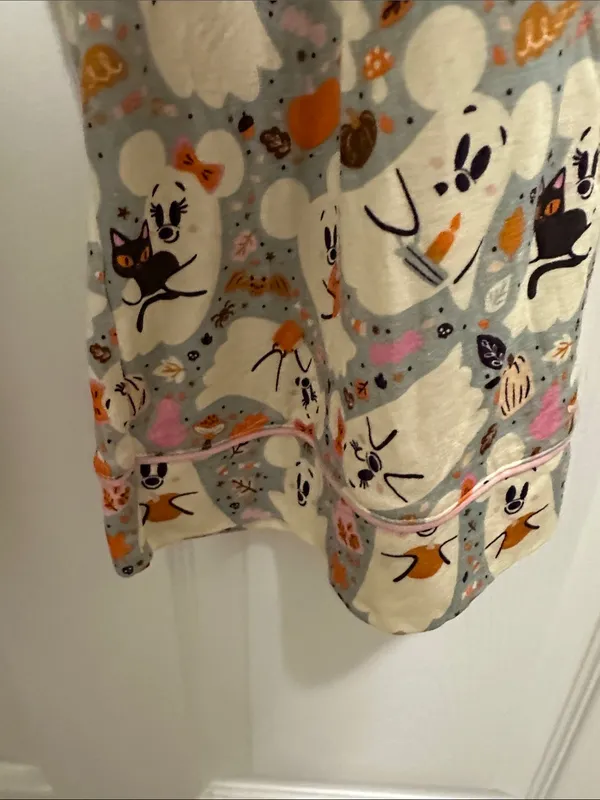 Disney Mickey Ghost Halloween Pajama Bottoms Lounge with Drawstring 🎃 👻 - Image 4