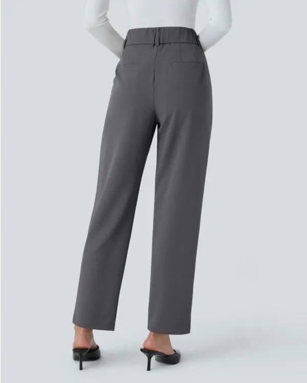 Halara high waisted pocket solid work tapered pants - Image 2