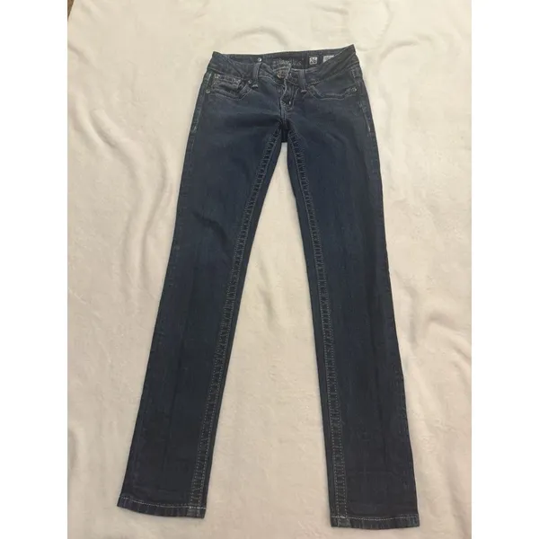 MISS ME Denim Women's JS5151SR SKINNY Low Rise Skinny Blue Jeans Size 26 - Image 11