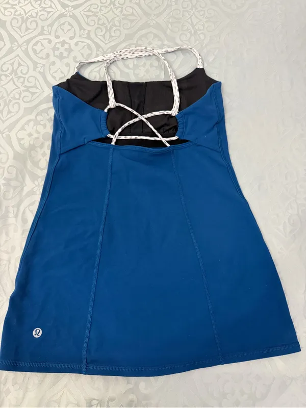 lululemon athletica Royal Blue Tank with White Braided Straps - Image 2