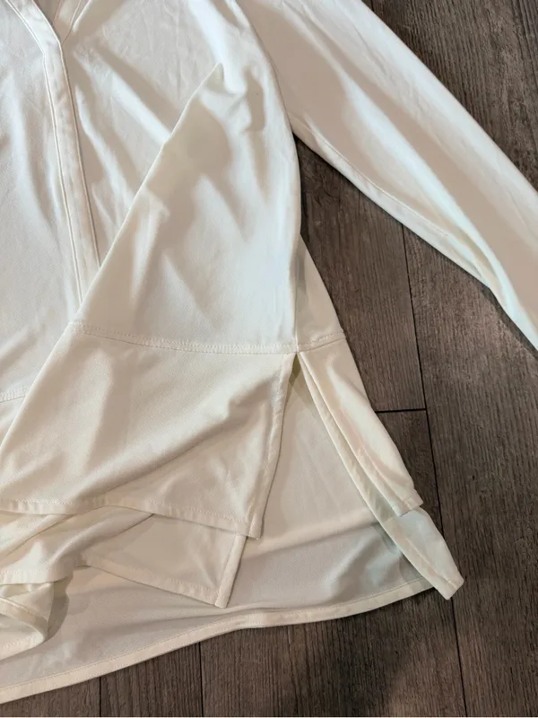 Lauren Ralph Lauren White Long-Sleeve Henley Top - Image 4