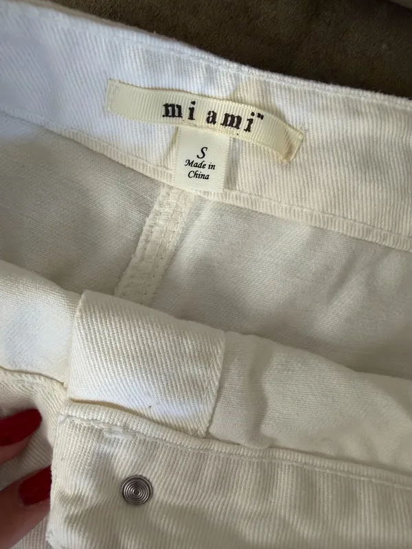 Francesca's Miami White Denim Mini Skirt - Image 4