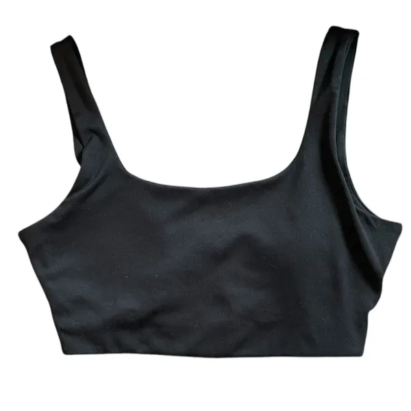 MADEWELL Black Stretch Knit Elastic Band Sports Bra - Size Small - Image 5