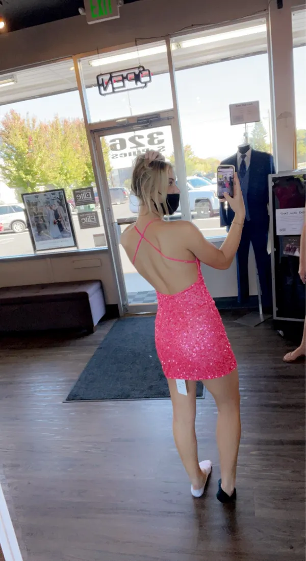 Pink sequin dress Size 0 - Image 6
