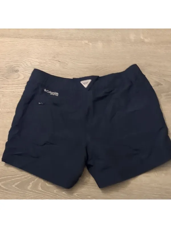 Columbia navy blue performance fishing gear shorts size medium - Image 5