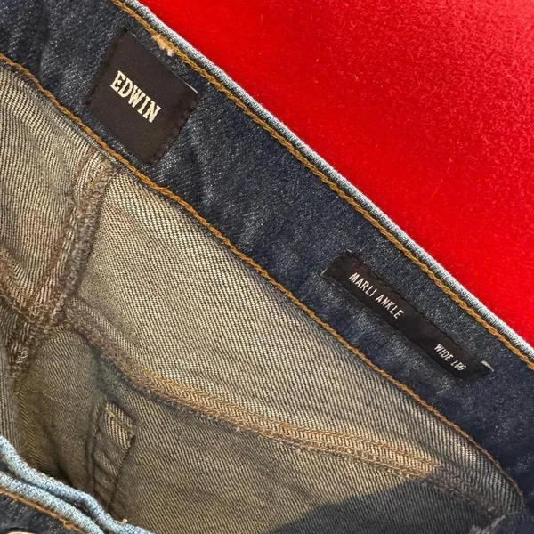 NWT Edwin brand jeans straight leg denim ankle pants‎ - Image 6