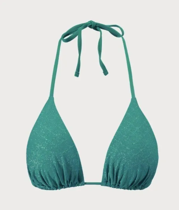 BERLOOK Lurex Jacquard Triangle Bikini Top AND BOTTOM 20 - Image 9