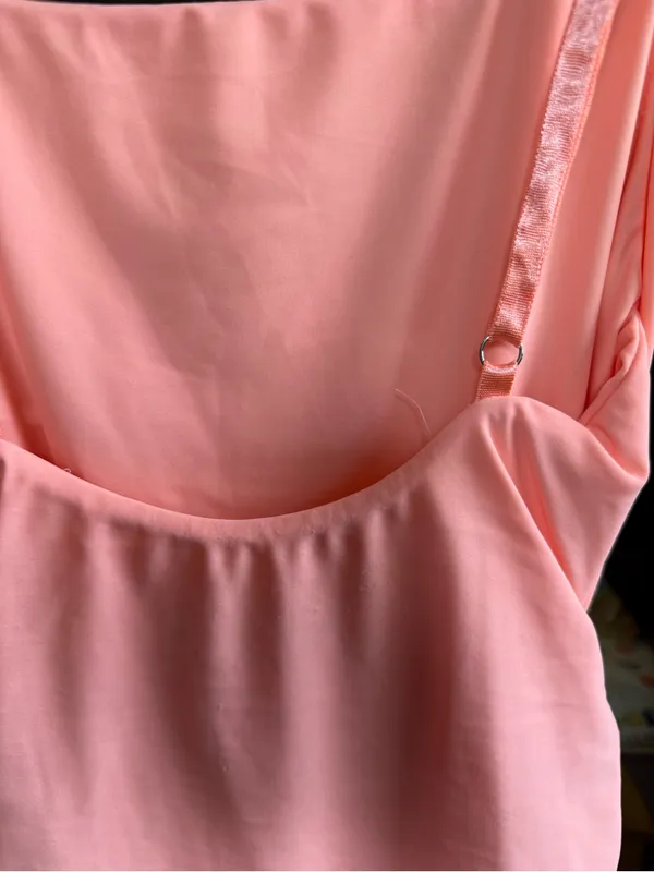 Tiger Mist Coral Ruched Tank Dress - Image 3