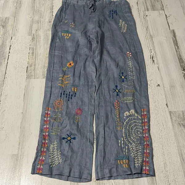 Johnny Was Elektra Linen Pants Size XS. NWT - Image 3