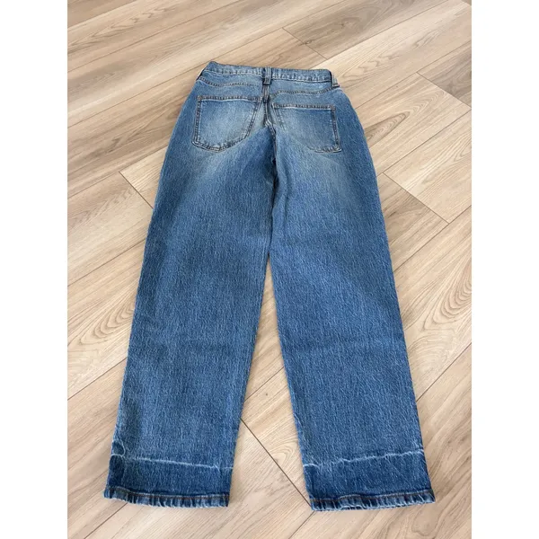 Universal Thread Vintage Straight Leg Jeans Medium Wash Blue Denim Size 0/25R - Image 4