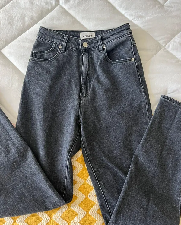 Free People Black High Rise Slim Leg Jeans - Image 5