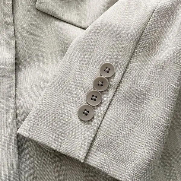 Elie Tahari Allegra Micro-Plaid One Button Jacket Blazer Gray Size 12 NWT - Image 9