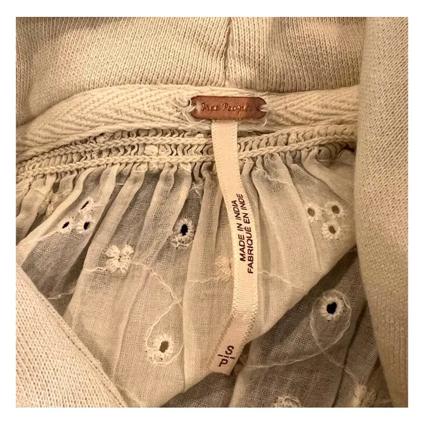 Free People Piper Pullover Cropped Hoodie Size Small - Image 9