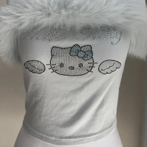 Forever 21 Hello Kitty Top x Sanrio Crop S - Image 5
