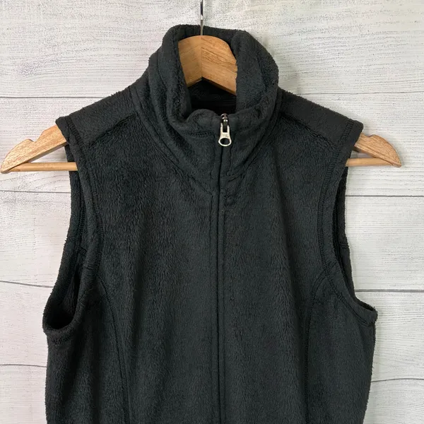 Kerrits Womens size Small Black Fleece Zip Up Vest Barn Chore - Image 3