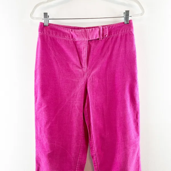 Lilly Pulitzer High Rise Vintage Corduroy Bootcut Straight Pants Pink 4 - Image 5
