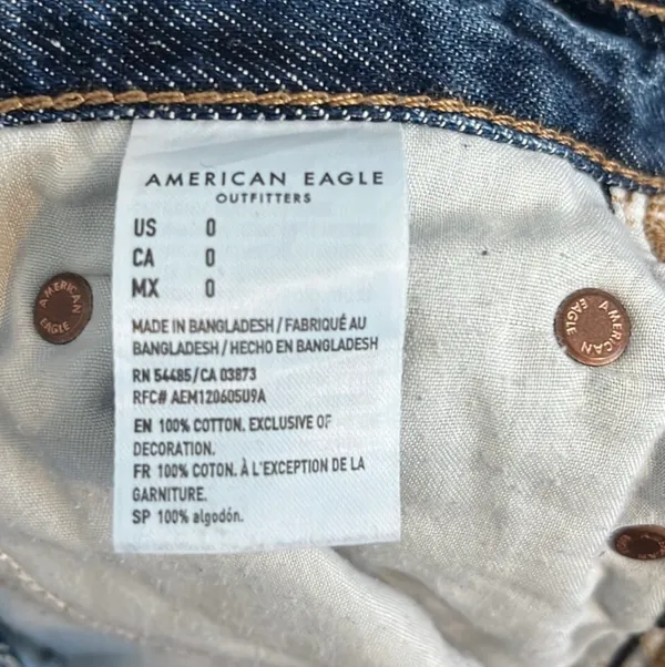 American Eagle High Rise Denim Shorts  - Image 3