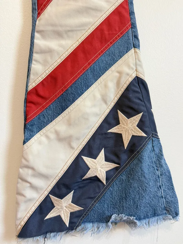 Free People Betsy USA Flare Jeans Flag RARE We the Free Size 30 Women’s NEW NWOT - Image 9