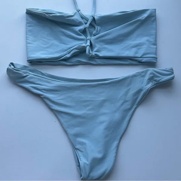 Light Blue Women's Bikini Set - Image 3