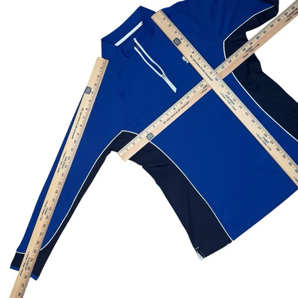 NWOT Peter Millar Pullover M‎ Quarter Zip Sun Protection Golf Top Heritage Crest - Image 5