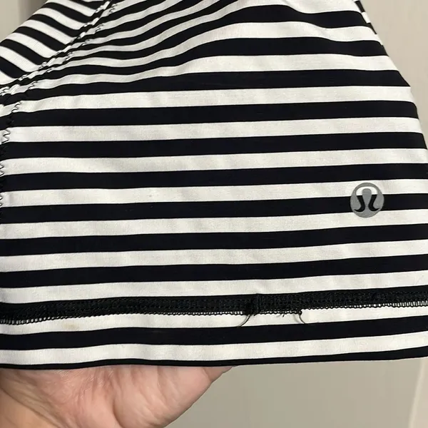 Lululemon Free to be Black & White Striped Tank - Image 6