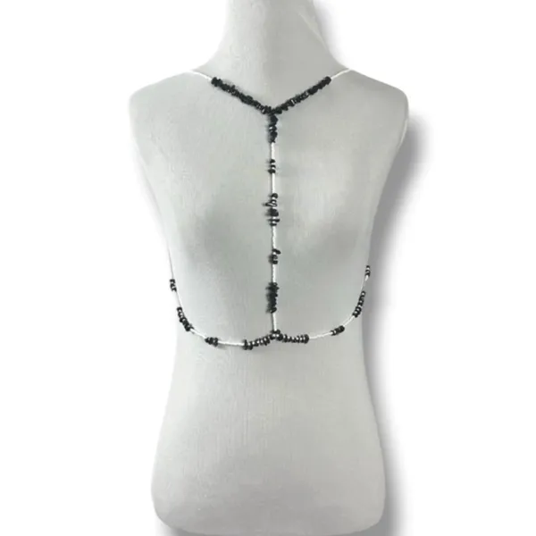 Free People Salute Body Chain Beaded Harness Beach Bohemian Festival Summer New - Image 6