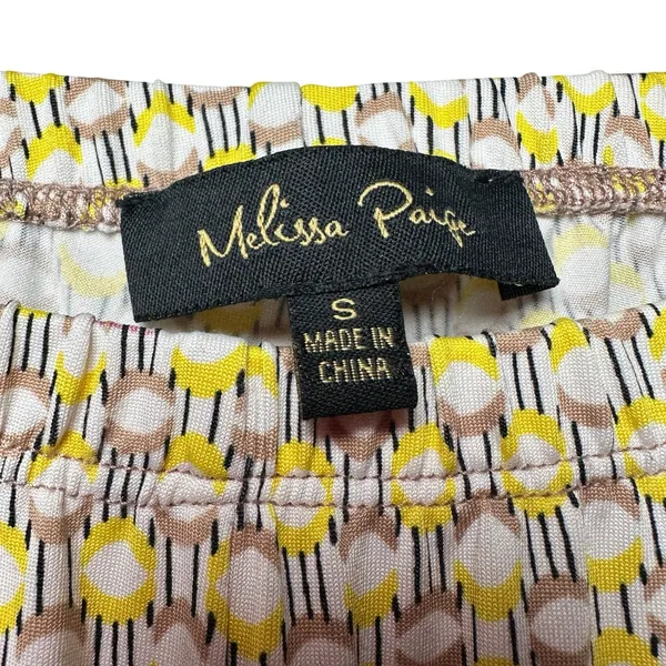 Melissa Paige Palazzo Pants Size S‎ Boho Geometric Floral Tropical Print Stretch - Image 7