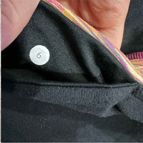 Lululemon Groove Pants Flare Multicolor Waistband Luon 6 - Image 3