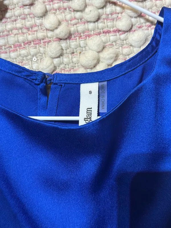 Blue Silk Boutique top - Image 2