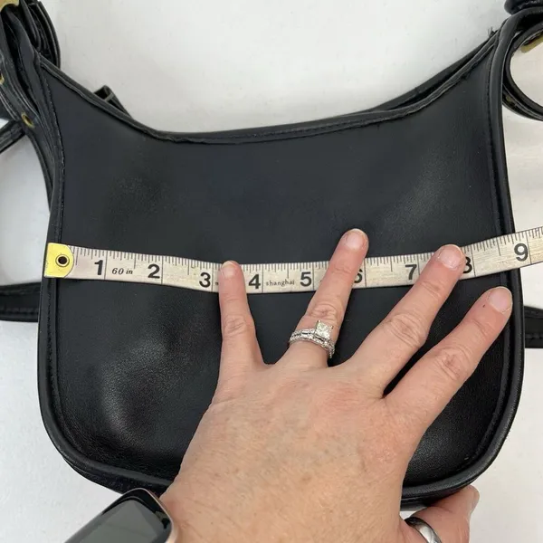 Coach Legacy Crossbody Bag Black Leather Vintage Janice‎ Ricardi-Desantos 9950 - Image 14