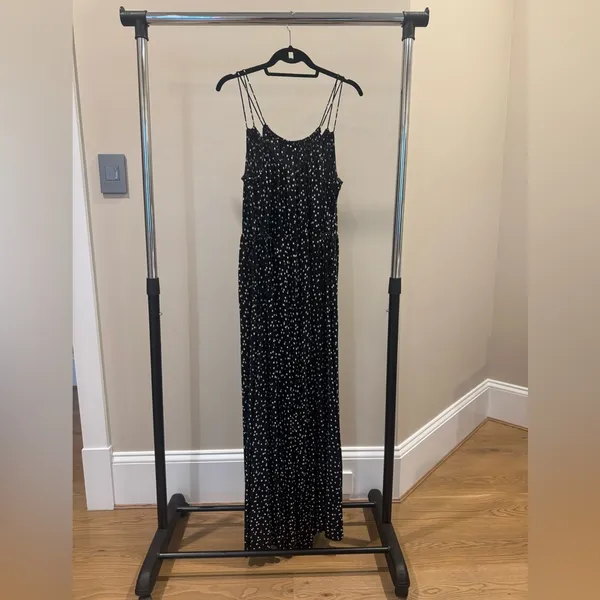 Anthropologie Maeve Finley Polka Dot Wide Leg Jumpsuit | Size 14 - Image 8
