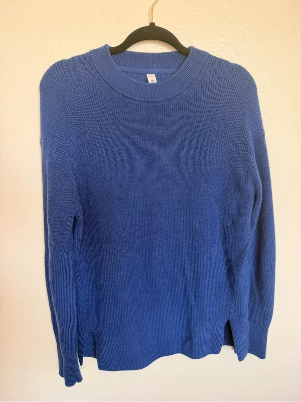 Lululemon Merino Wool-Blend Ribbed Crewneck Sweater Size 6 - Image 2