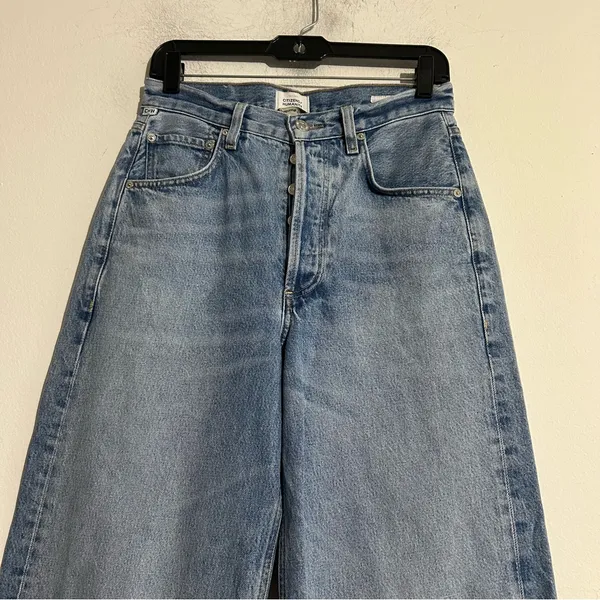 Citizens of Humanity Ayla Baggy Wide Leg High Rise Jeans in Chaya Size 25 - Image 4