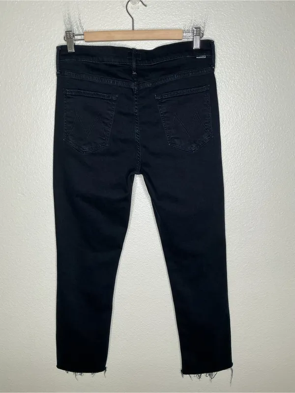 Mother Mid Rise Dazzler Ankle Fray jeans Holding Hands 32 - Image 9