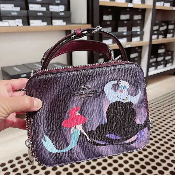 Disney X Coach Box Crossbody With Ursula Motif cc375 - Image 3