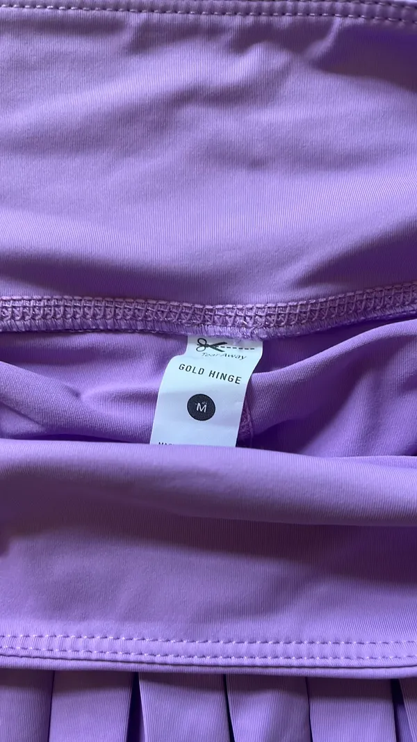 Gold Hinge Tennis Skirt Pleated Lilac - Image 4