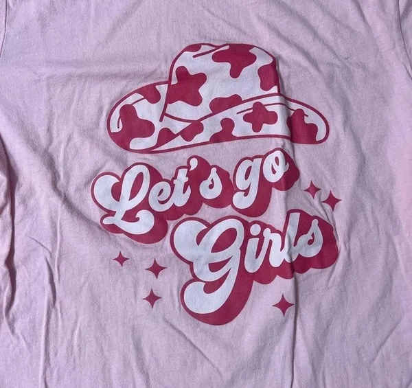 let’s go girls tshirt | pink medium tshirt | shania twain - Image 2