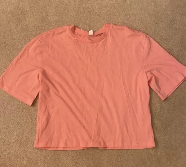 organic cotton cropped tee. S - Image 3