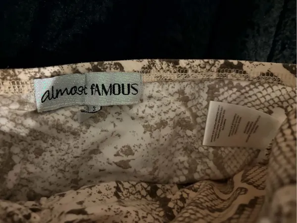 Almost Famous Beige and Brown Snake-Print Reptile Hide - Image 4