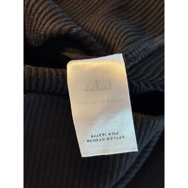 House of Mae Everyday Lounge Textured Joggers Black Relaxed Fit Large ST3038 - Image 7