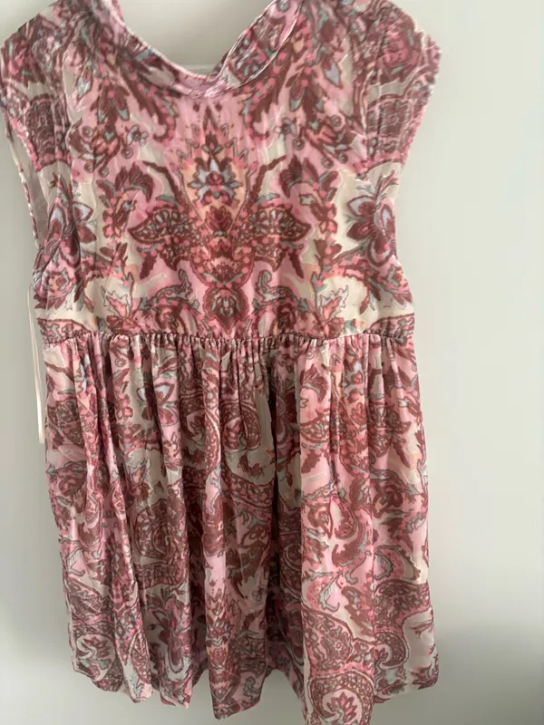 Free People All the Time Paisley Velvet Floral Mini Dress Small - Image 14