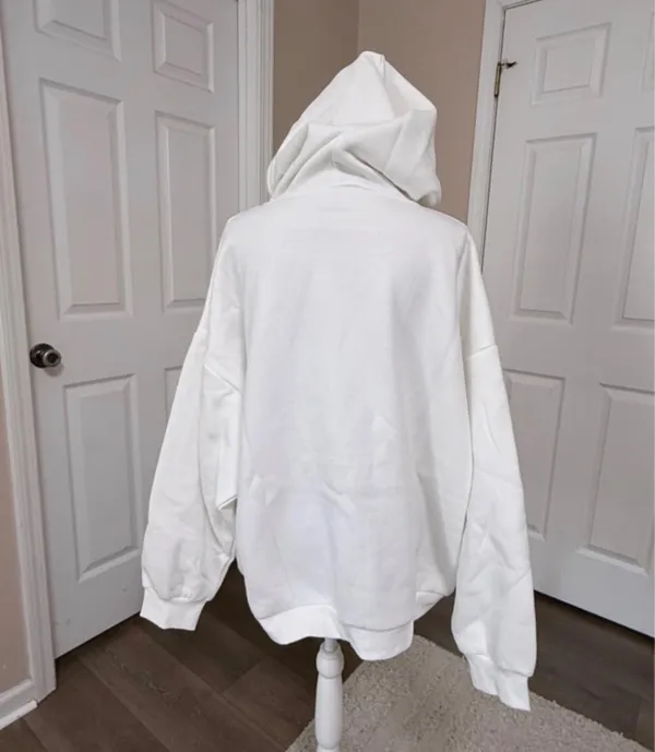 New Edikted women’s oversized 82 Print Applique Pullover Hoodie size XL - Image 5
