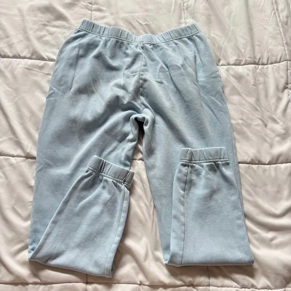 Ocean Drive Narragansett RI Graphic Joggers Light Blue Fleece Sweatpants Large - Image 8